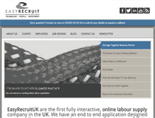 Tablet Screenshot of easyrecruituk.com